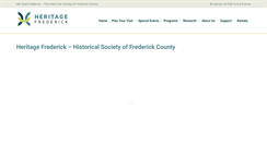 Desktop Screenshot of frederickhistory.org
