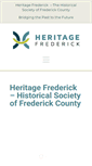 Mobile Screenshot of frederickhistory.org